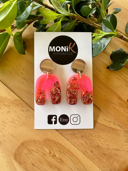 Resin and Glitter Dangle