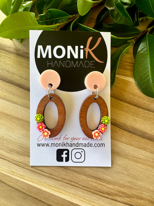 Wooden/Flower Dangle