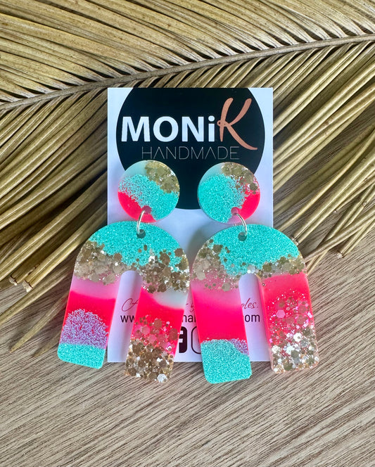 Resin and Glitter Dangle