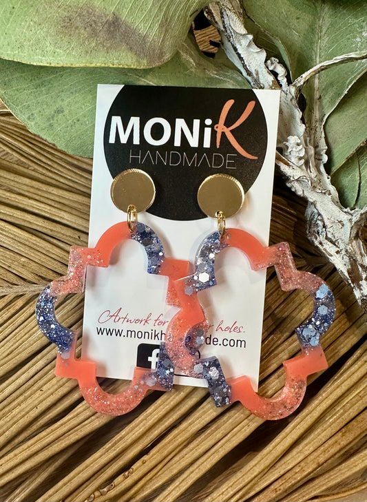Resin and Glitter Dangle