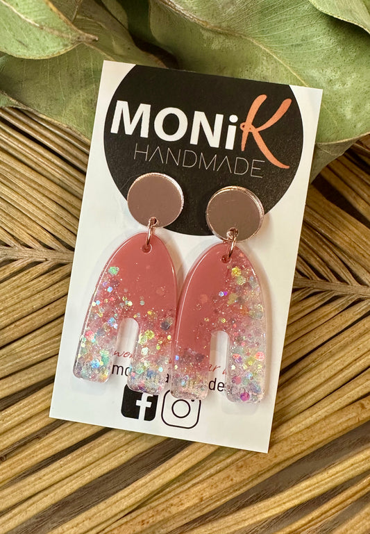 Resin and Glitter Dangle