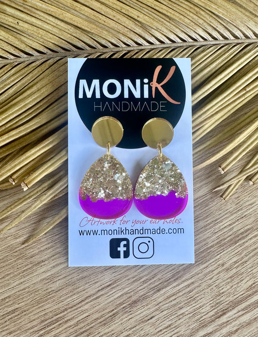 Resin and Glitter Dangle