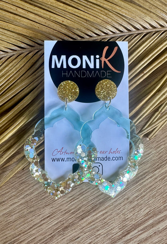 Resin and Glitter Dangle