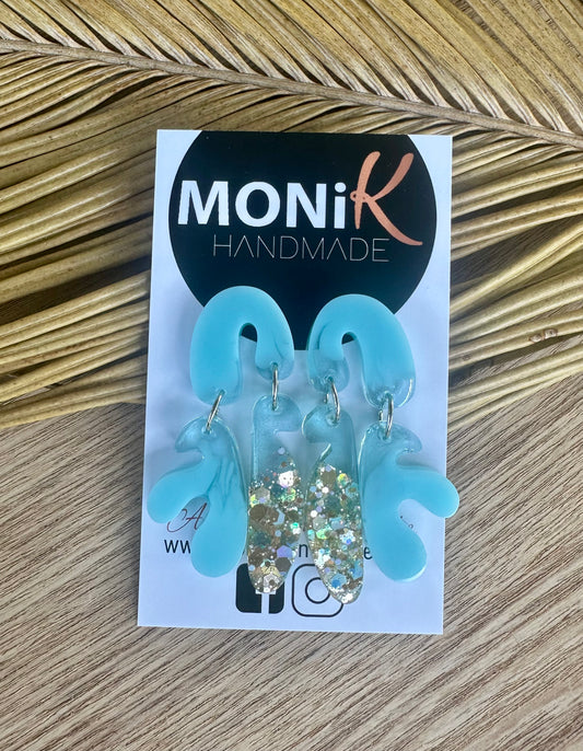 Resin and Glitter Dangle