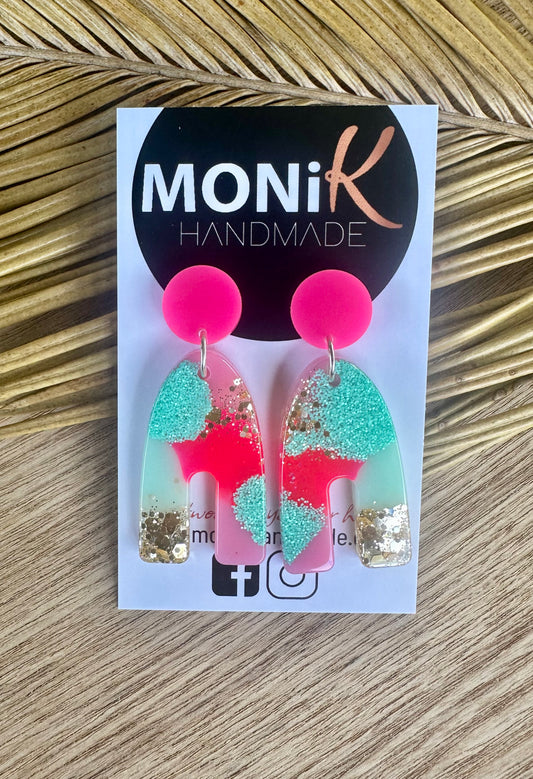 Resin and Glitter Dangle