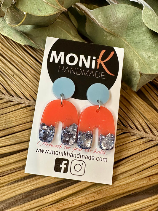 Resin and Glitter Dangle