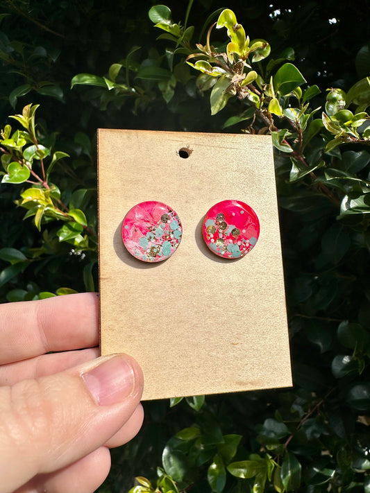 Glittery Coloured Stud