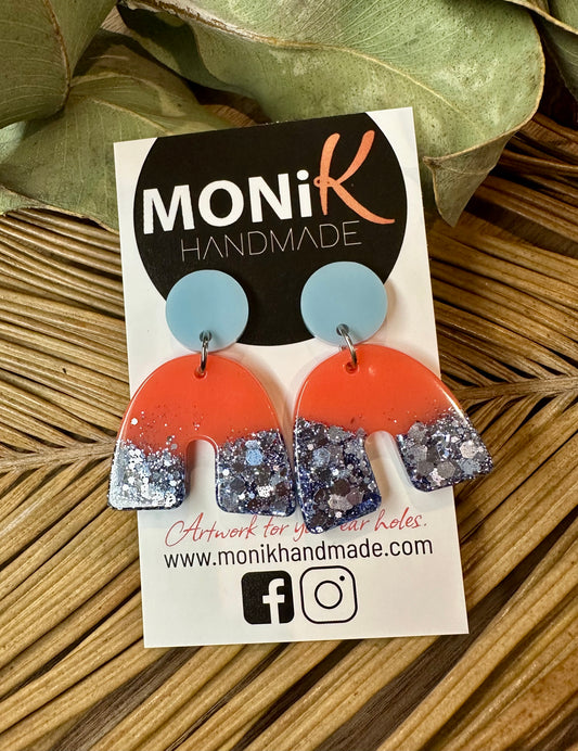 Resin and Glitter Dangle