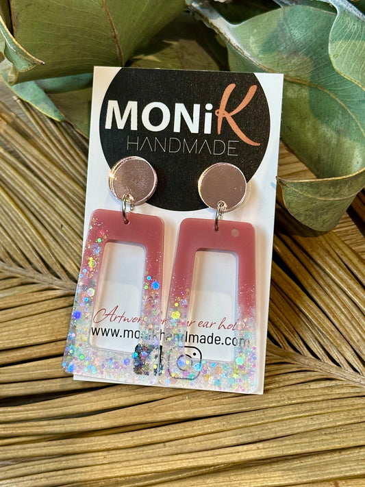 Resin and Glitter Dangle