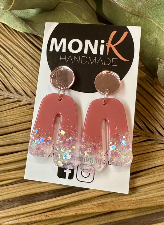 Resin and Glitter Dangle